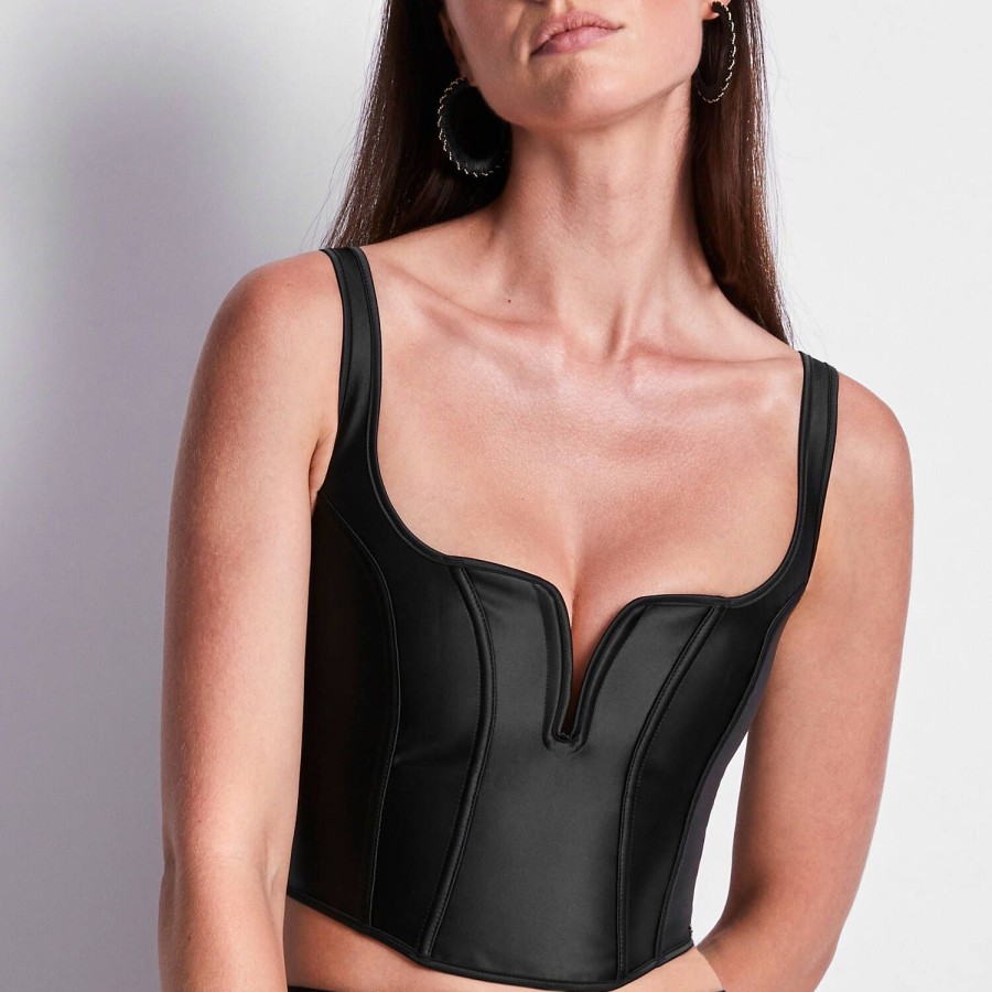 Lingerie Aubade | Bustier En Satin Noir