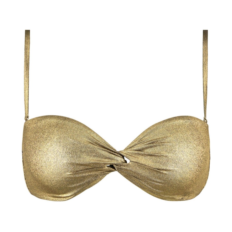 Maillots De Bain Aubade Bandeau | Haut De Maillot De Bain Bandeau Antique Gold