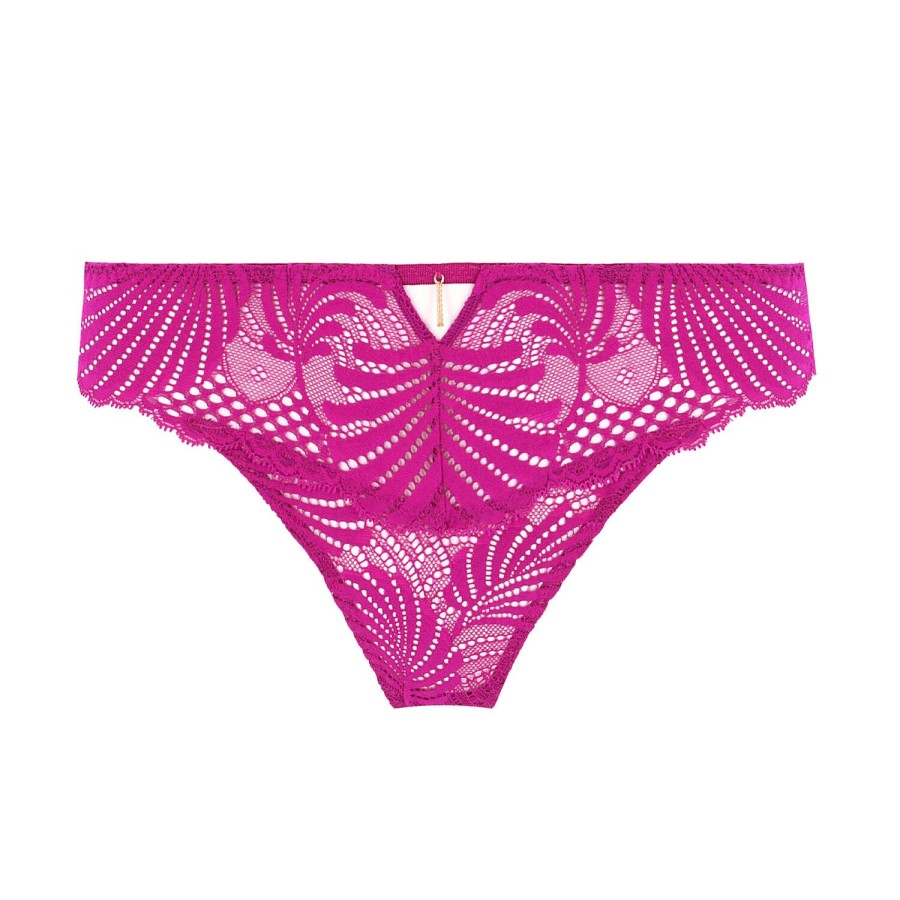 Culottes Aubade | Slip Italien En Dentelle Radiant Pink