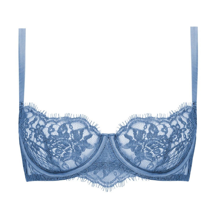 Soutiens-Gorge Coco de Mer | Soutien-Gorge Balconnet En Dentelle Sky Blue