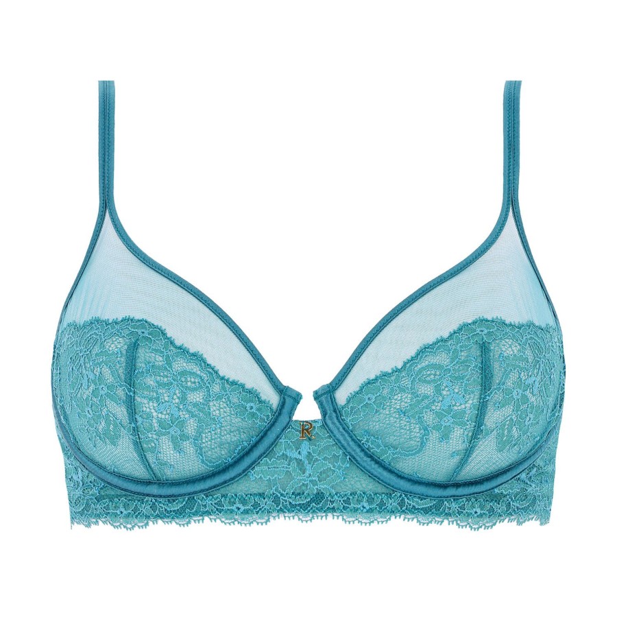 Soutiens-Gorge Ritratti Milano | Soutien-Gorge Balconnet En Dentelle Ardesia