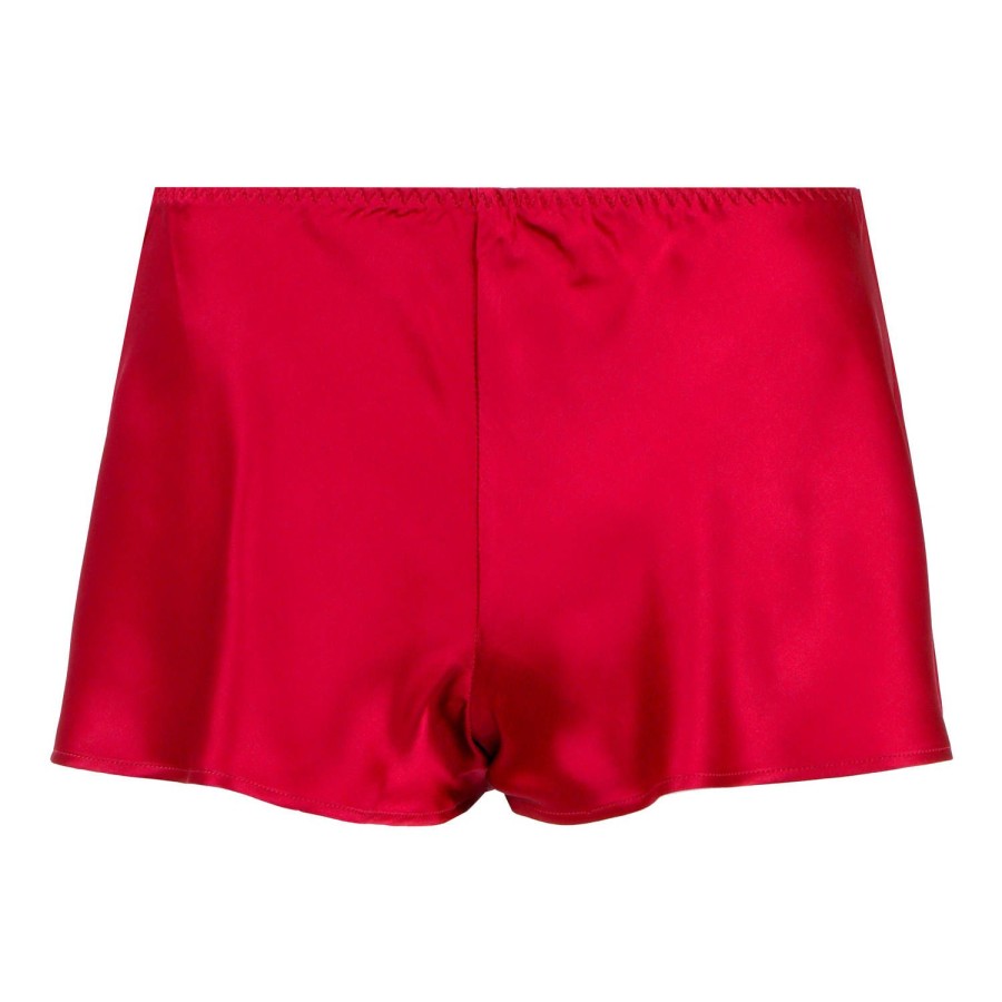 Lingerie De Nuit Marjolaine | Short En Soie Rouge