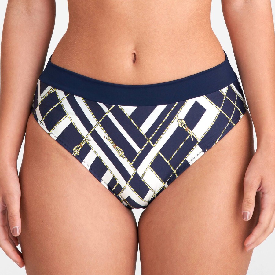 Maillots De Bain Marie Jo Culotte Haute | Bas De Maillot De Bain Culotte Haute Majestic Blue