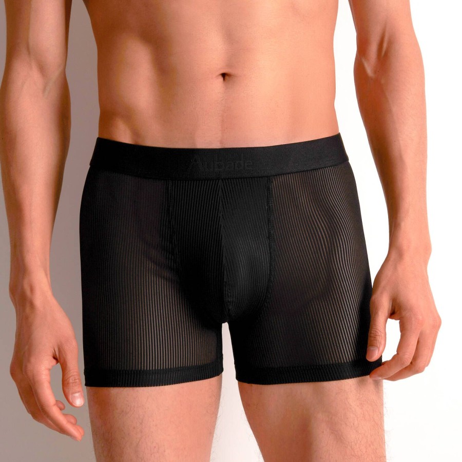 Homme Aubade Boxer Homme | Boxer Homme Stripes Noir