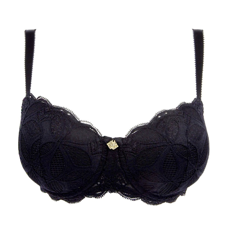 Soutiens-Gorge Antigel | Soutien-Gorge Coques Bonnets Profonds En Dentelle Noir