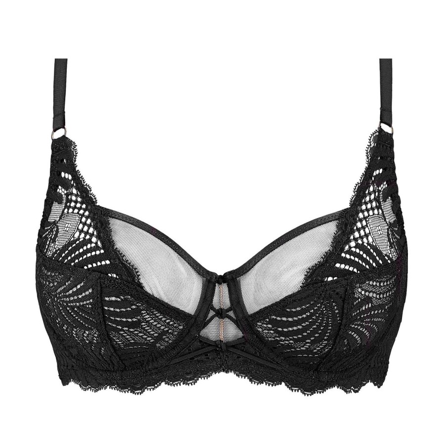 Soutiens-Gorge Aubade | Soutien-Gorge Emboitant En Dentelle Noir