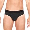 Homme HOM Slip Homme | Slip Avec Ouverture Ho1 Homme Noir