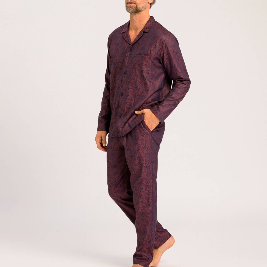 Homme Hanro Pyjama Homme | Pyjama Manches Longues Homme En Coton Traditional Paisley