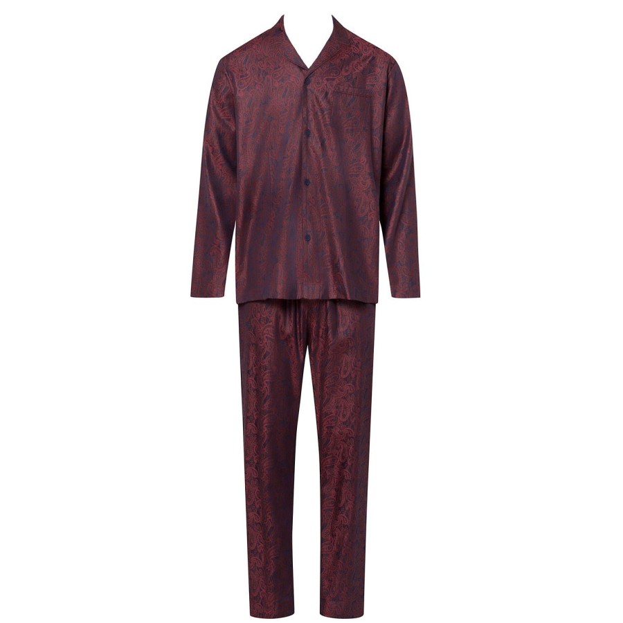 Homme Hanro Pyjama Homme | Pyjama Manches Longues Homme En Coton Traditional Paisley