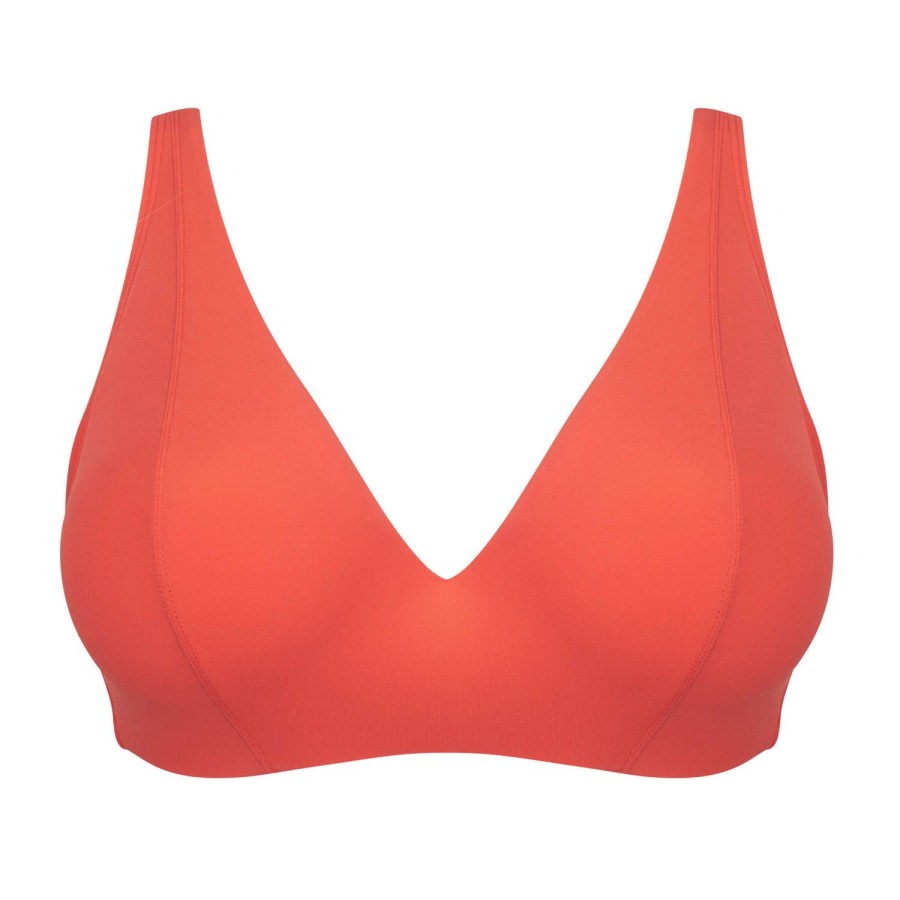 Maillots De Bain Empreinte Triangle | Haut De Maillot De Bain Triangle Tangerine