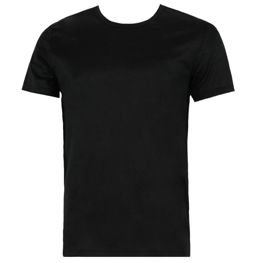 Homme Oscalito T-Shirt Et Debardeur Homme | T-Shirt Homme En Coton Fil D'Ecosse Noir