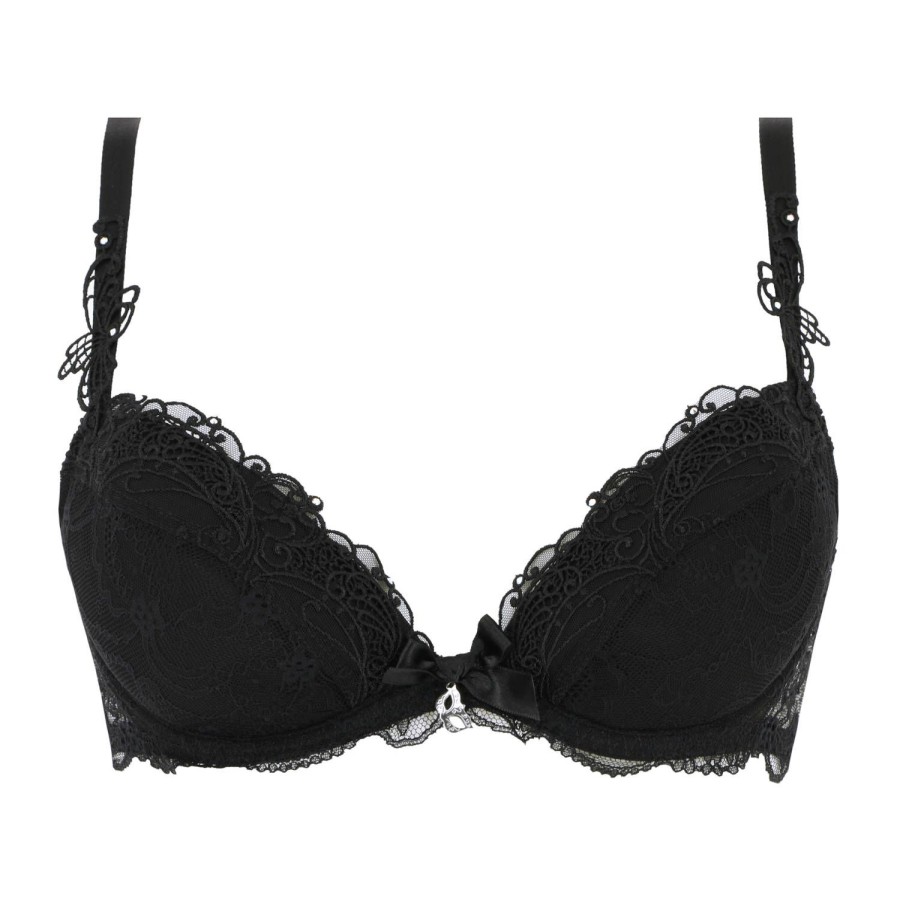 Soutiens-Gorge Lise Charmel | Soutien-Gorge Push-Up En Dentelle Noir