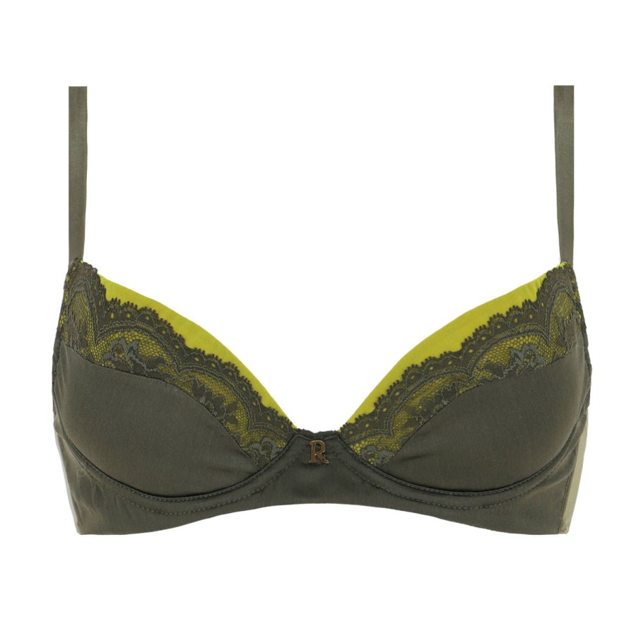 Soutiens-Gorge Ritratti Milano | Soutien-Gorge Push-Up En Soie Olive