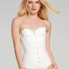 Lingerie Agent Provocateur | Corset En Satin Ivory