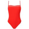 Maillots De Bain Lise Charmel Bustier | Maillot De Bain 1 Piece Bustier Sans Armatures Orange Couture