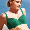 Maillots De Bain Empreinte Coques | Haut De Maillot De Bain Brassiere Coques Armatures Green