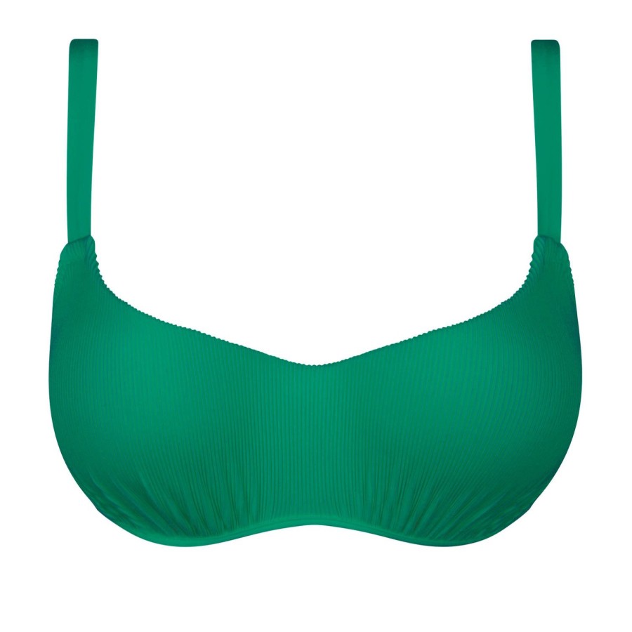 Maillots De Bain Empreinte Coques | Haut De Maillot De Bain Brassiere Coques Armatures Green