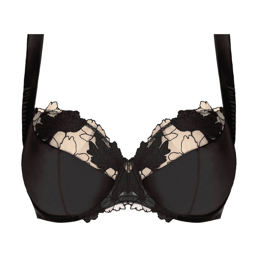 Soutiens-Gorge Prelude | Soutien-Gorge Emboitant En Satin Noir