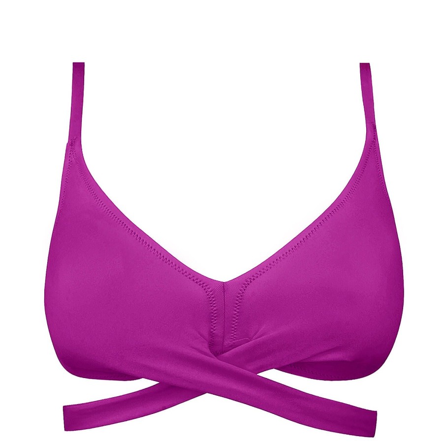 Maillots De Bain Antigel Triangle | Haut De Maillot De Bain Triangle Mousse Mer Amethyste