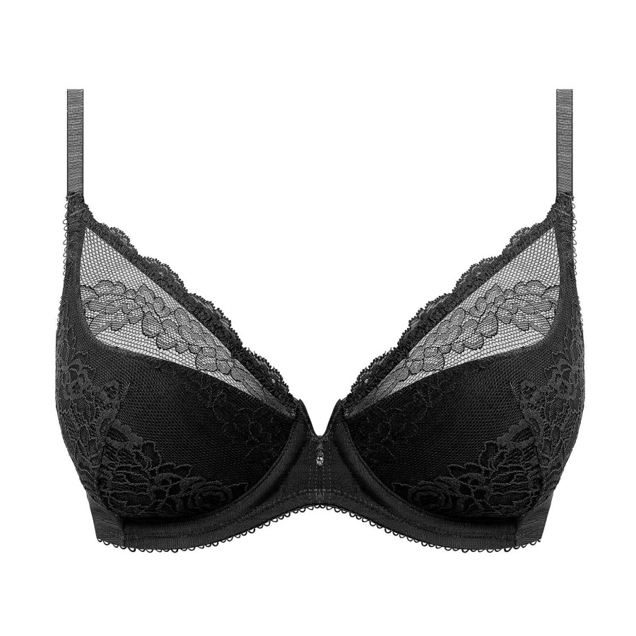 Soutiens-Gorge Wacoal | Soutien-Gorge Push-Up En Dentelle Noir