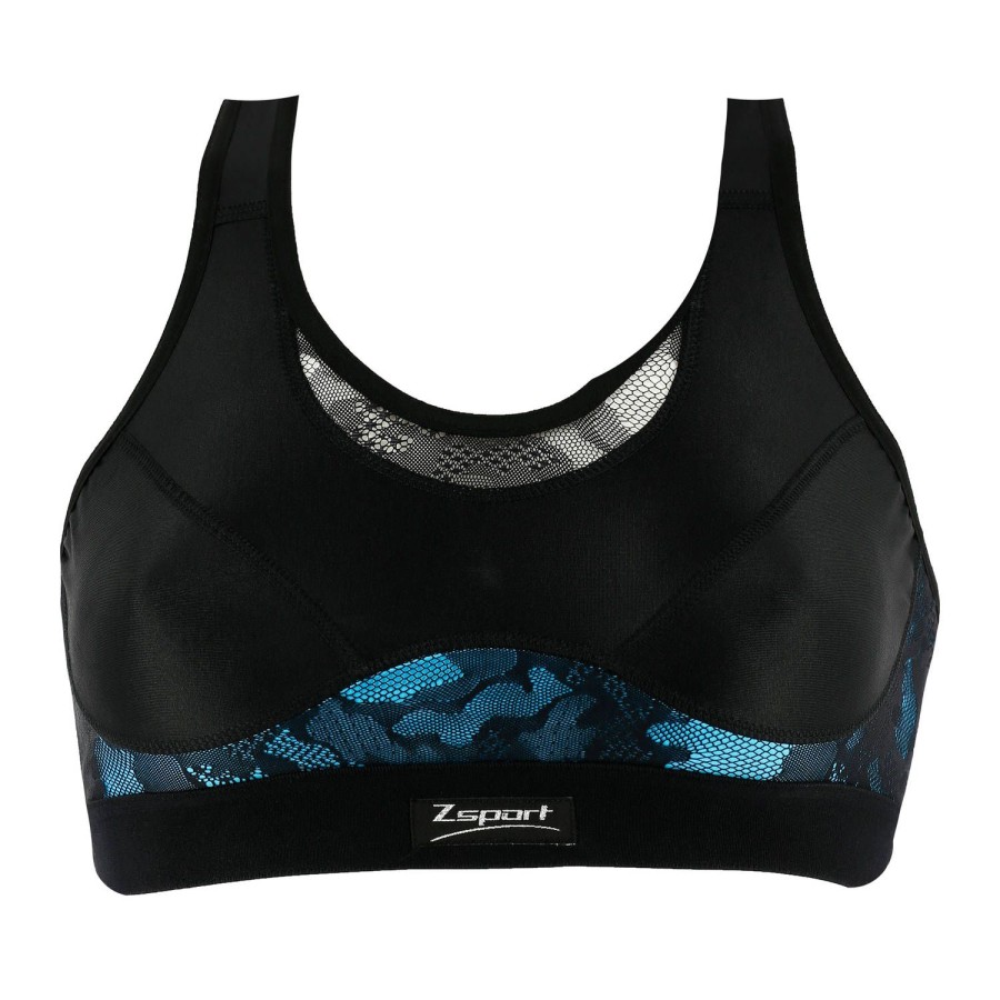 Soutiens-Gorge Zsport | Brassiere De Sport Noir/Bleu