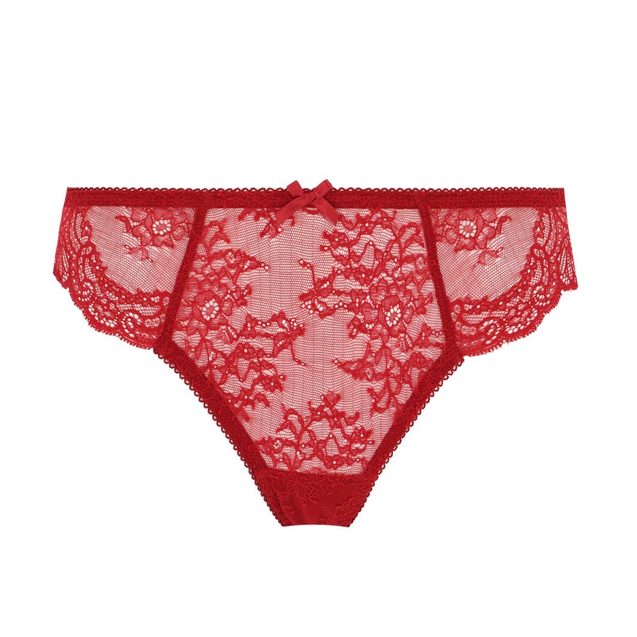 Culottes Aubade | Slip Italien En Dentelle Irresistible Red