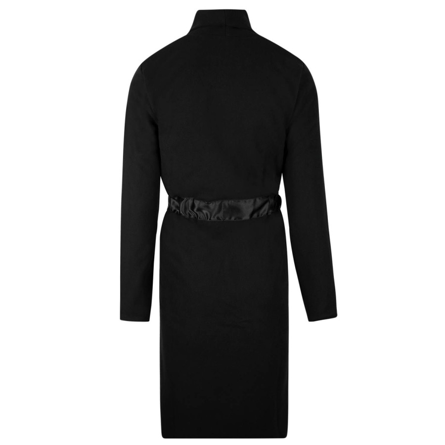 Lingerie De Nuit Antigel | Robe De Chambre Noir Polaire