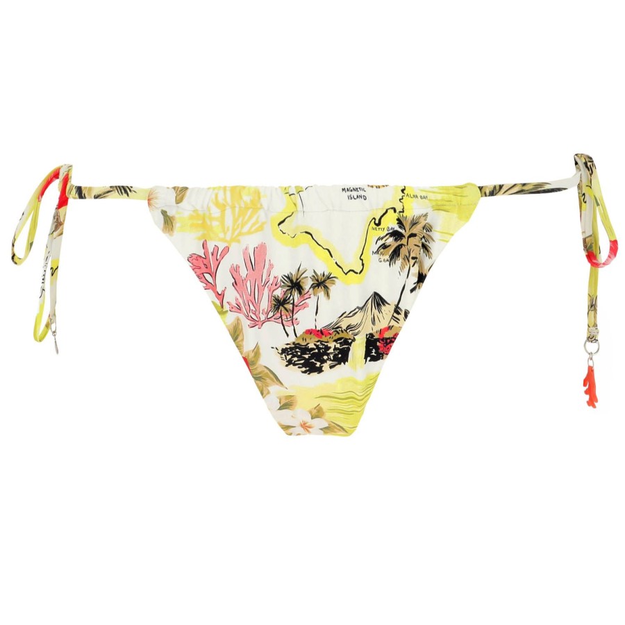 Maillots De Bain Seafolly Bresilien / Tanga | Bas De Maillot De Bain Slip Ficelles Wild Lime