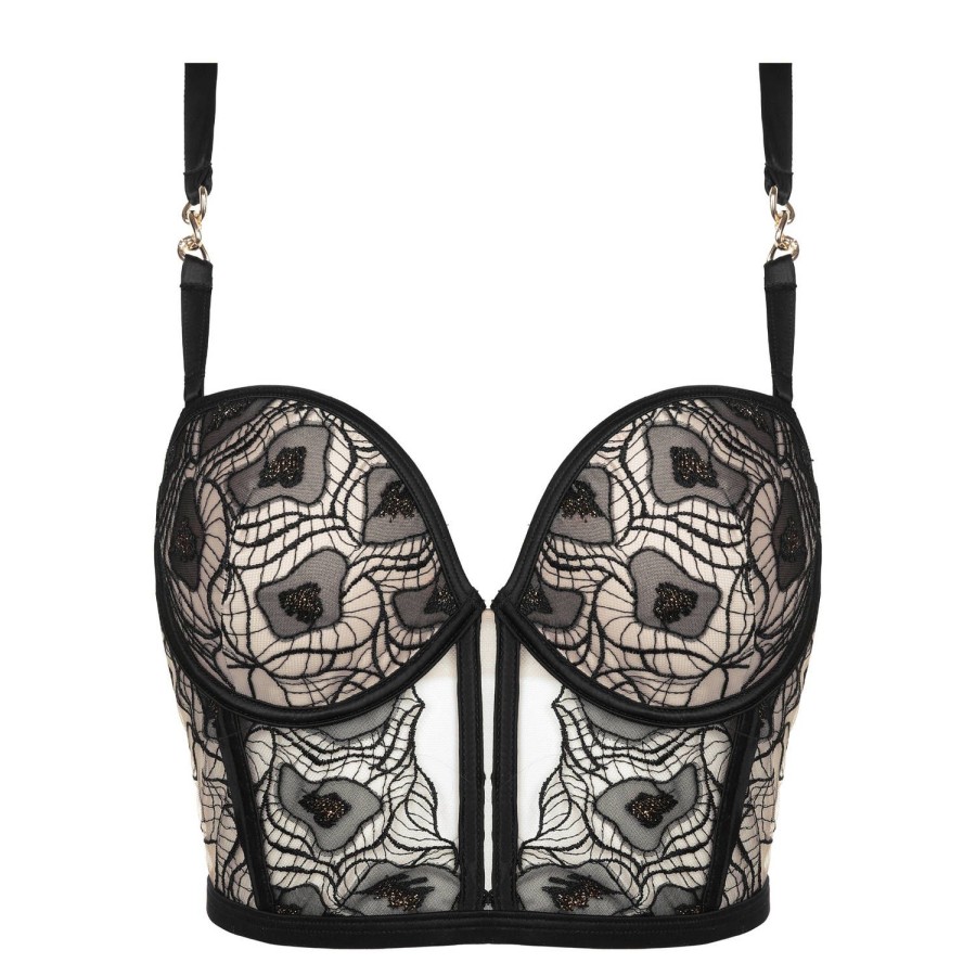 Soutiens-Gorge Prelude | Soutien-Gorge Bustier Push-Up Noir