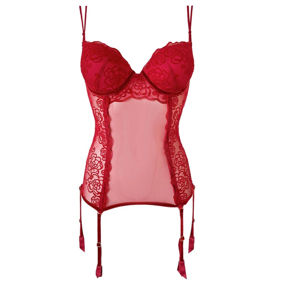 Lingerie Valery | Guepiere Rosso