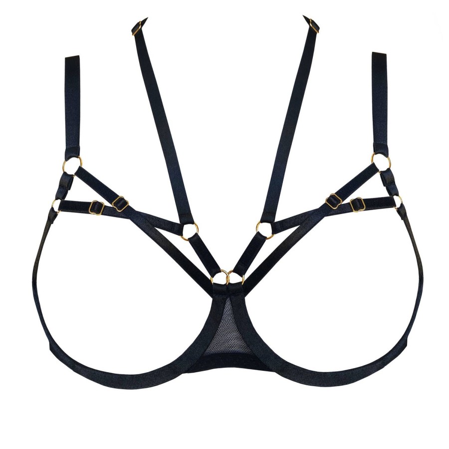 Soutiens-Gorge Bordelle | Soutien-Gorge Ouvert Armatures Noir