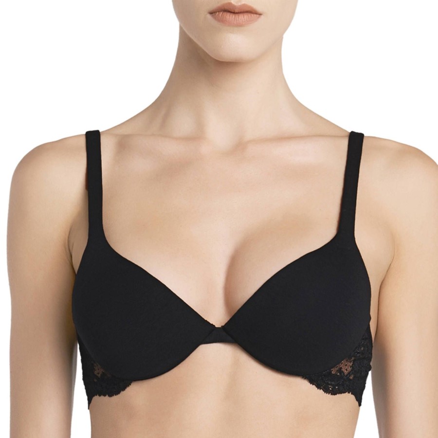 Soutiens-Gorge La Perla | Soutien-Gorge Push-Up En Coton Noir