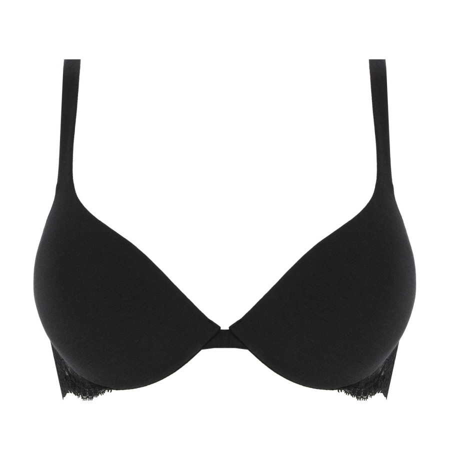 Soutiens-Gorge La Perla | Soutien-Gorge Push-Up En Coton Noir