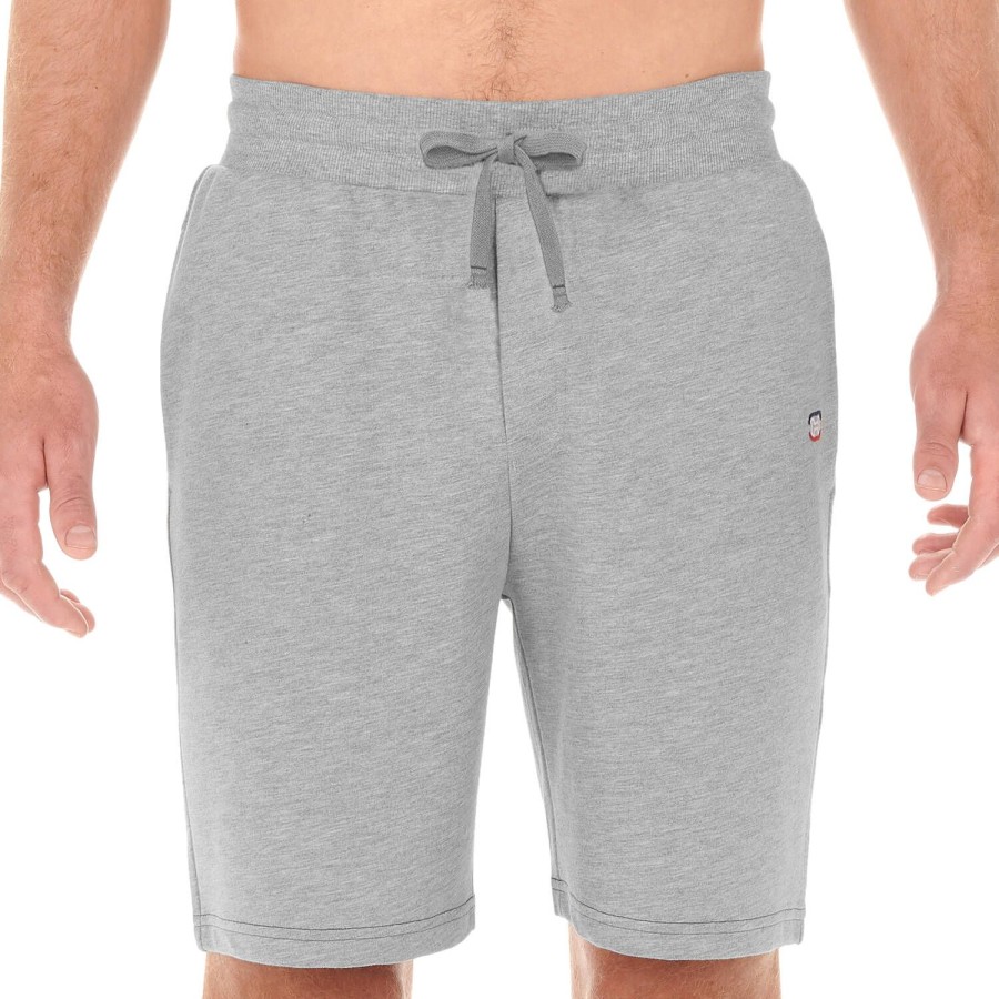 Homme HOM Ensemble De Detente Homme | Short Homme En Coton Grey Melange