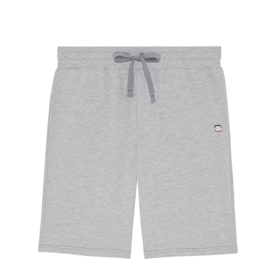 Homme HOM Ensemble De Detente Homme | Short Homme En Coton Grey Melange