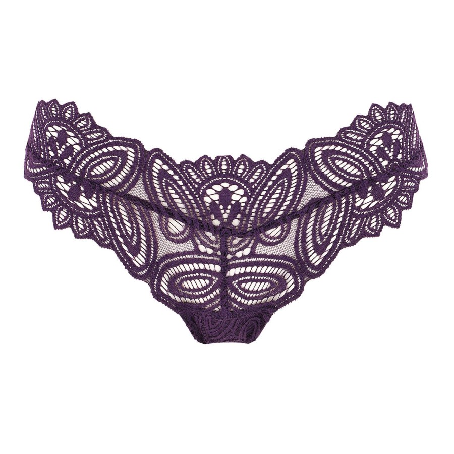 Culottes LIVY | Tanga En Dentelle Purple