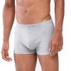 Homme Mey Boxer Homme | Boxer Homme En Coton Light Grey Melange