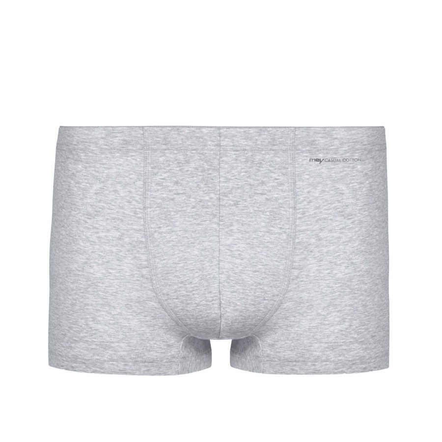 Homme Mey Boxer Homme | Boxer Homme En Coton Light Grey Melange