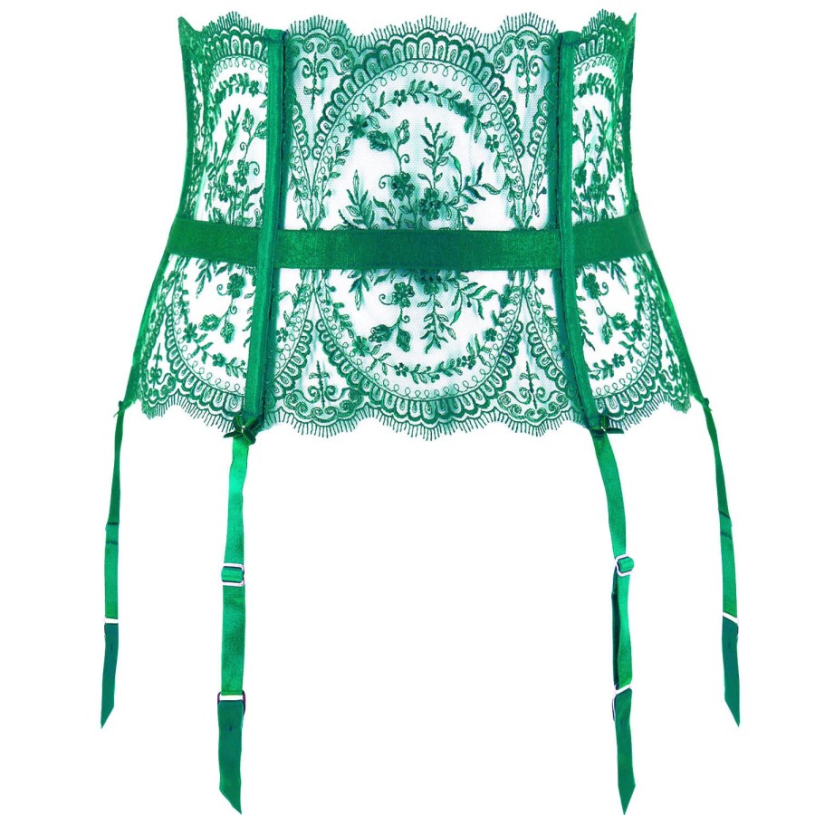 Lingerie Dita Von Teese | Porte-Jarretelles 6 Attaches Emerald