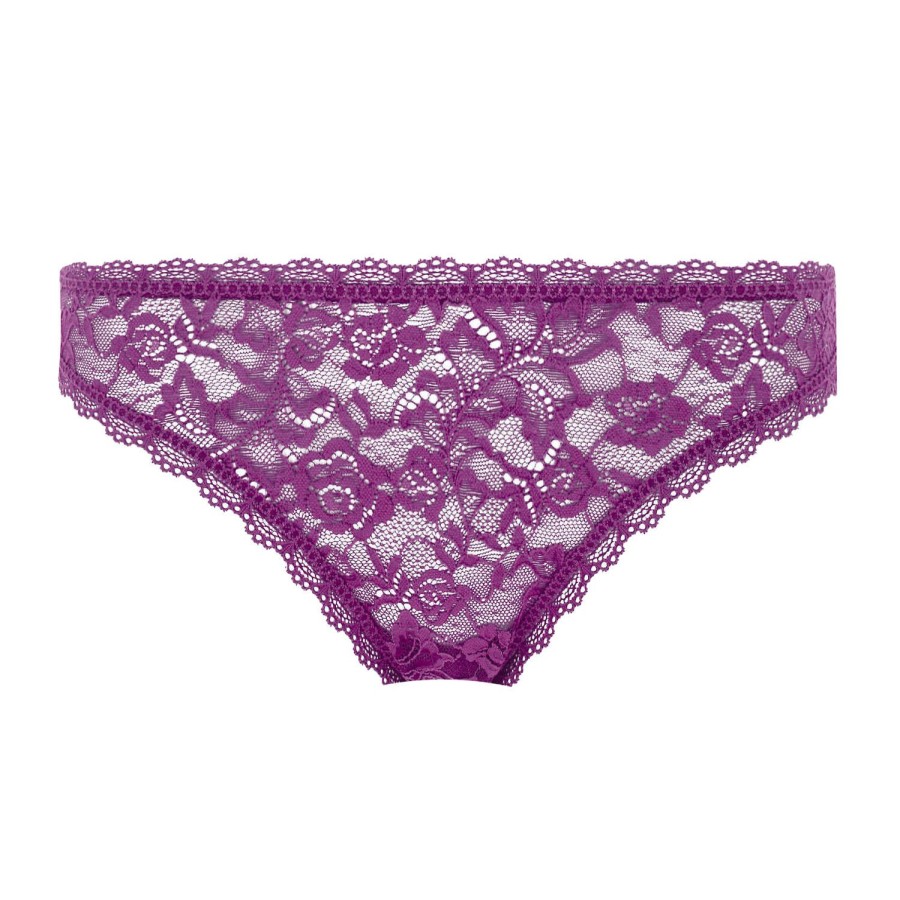 Culottes Aubade | Tanga En Dentelle Berry