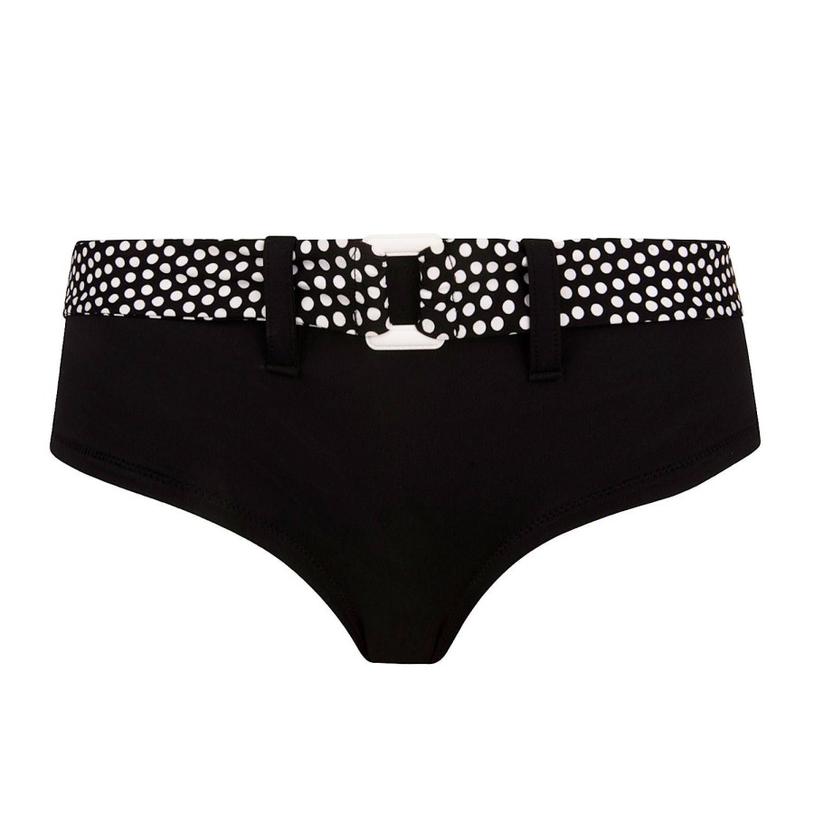 Maillots De Bain Antigel Shorty | Bas De Maillot De Bain Shorty Pois Noir