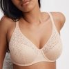 Soutiens-Gorge Chantelle | Soutien-Gorge Emboitant En Dentelle Beige Dore