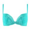 Soutiens-Gorge Ritratti Milano | Soutien-Gorge Push-Up En Dentelle Turchese