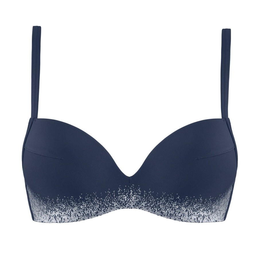 Maillots De Bain Marlies Dekkers Push-Up | Haut De Maillot De Bain Push-Up Armatures Midnight Blue/Silver