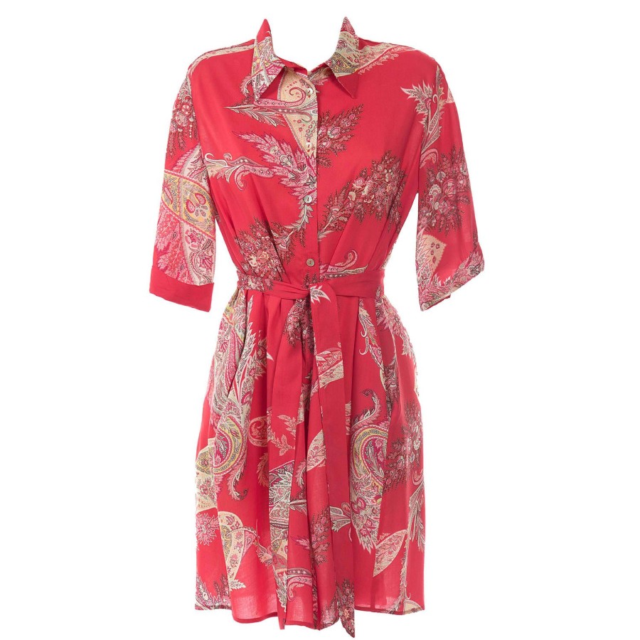 Maillots De Bain Valery Robe De Plage | Chemise De Plage Rouge