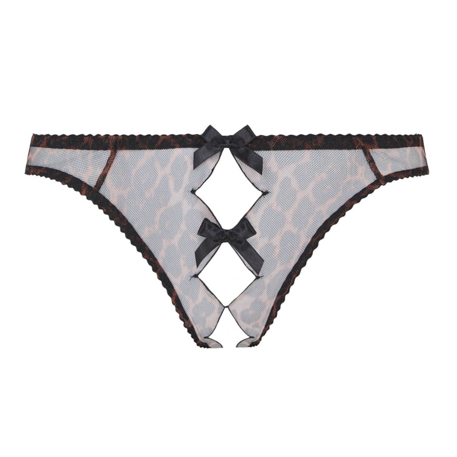 Culottes Agent Provocateur | Slip Ouvert Leopard Print