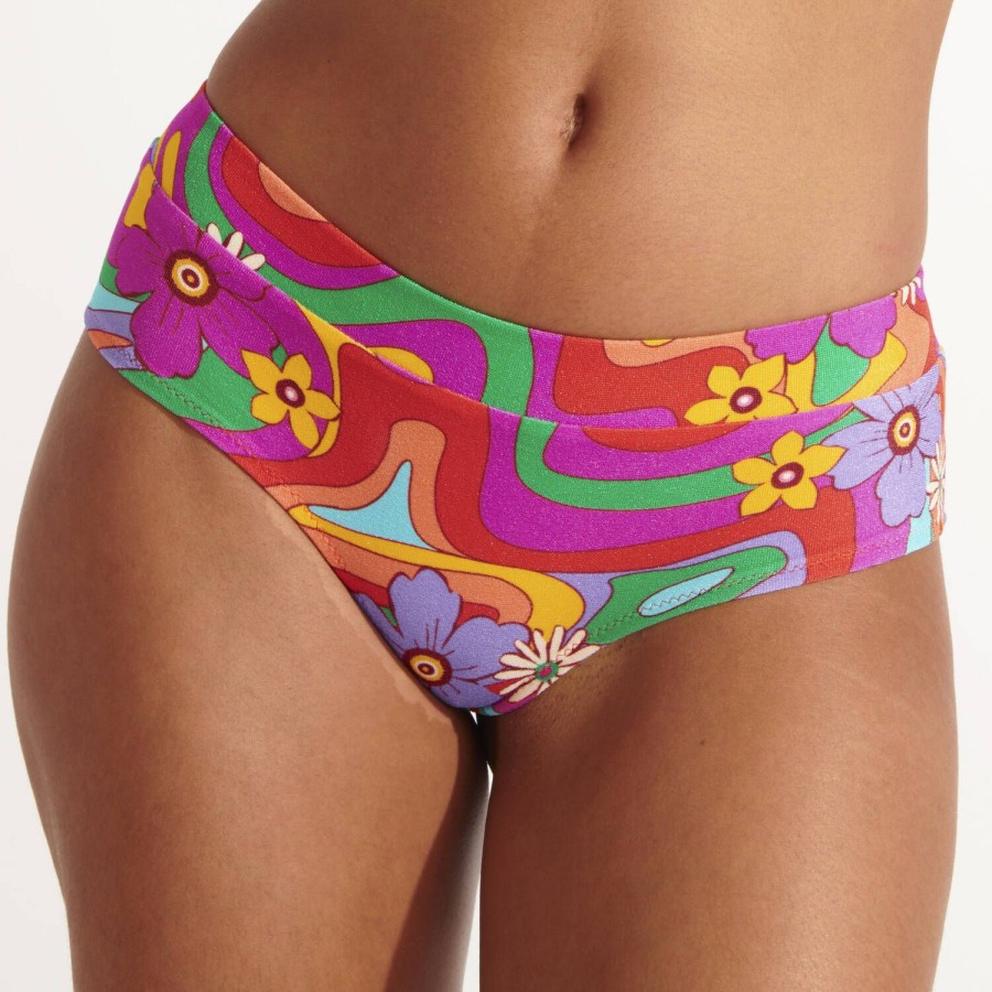 Maillots De Bain Banana Moon Shorty | Bas De Maillot De Bain Shorty Bia Rouge