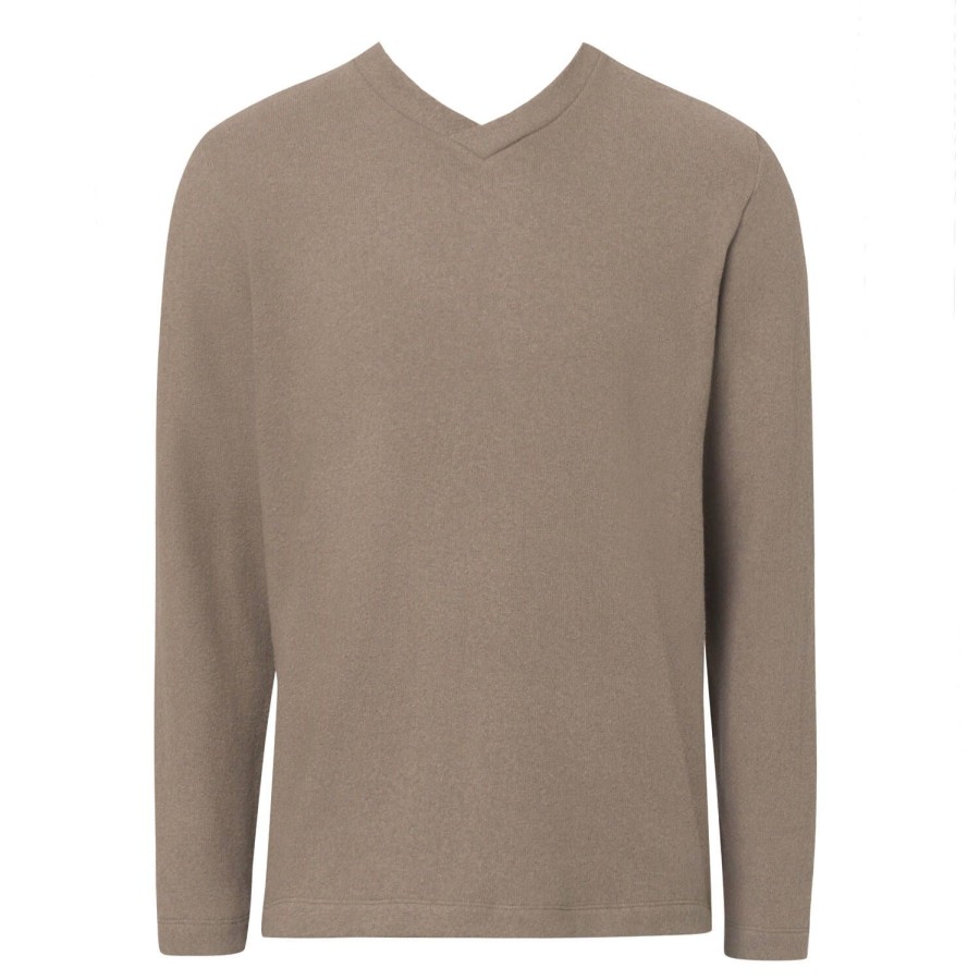 Homme Hanro Ensemble De Detente Homme | Pull Homme En Coton Mocha Stone