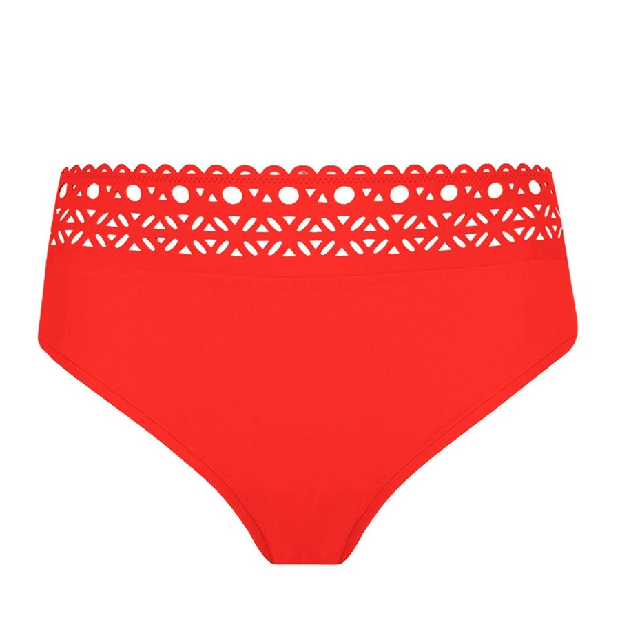 Maillots De Bain Lise Charmel Culotte Haute | Bas De Maillot De Bain Culotte Haute Orange Couture