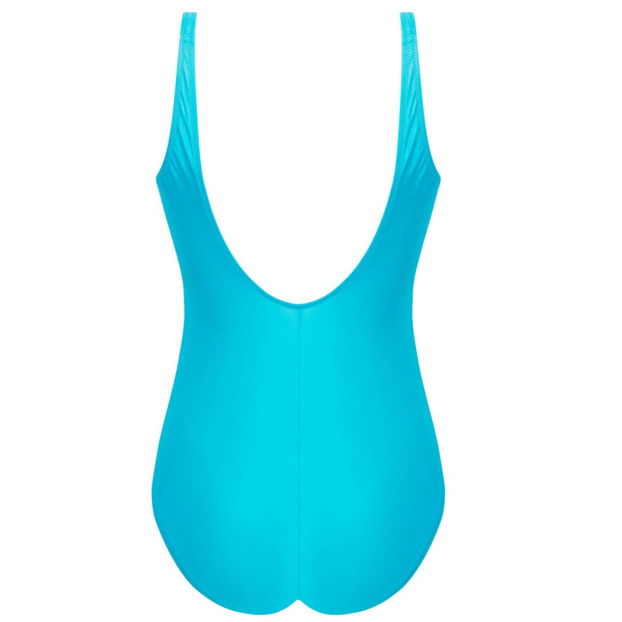 Maillots De Bain Antigel Autres Formes | Maillot De Bain 1 Piece Sans Armatures Turquoise